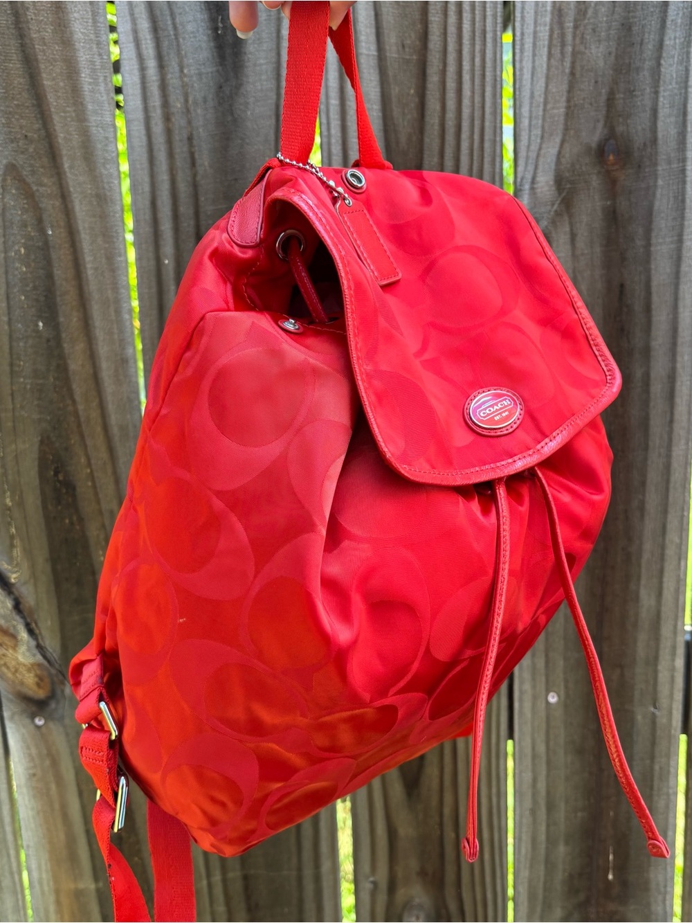 Coach backpack red🎒 - Picture 2 of 9